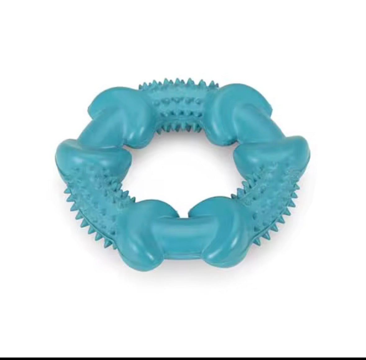Trixie Floatable Natural Rubber Wavy Ring in blue